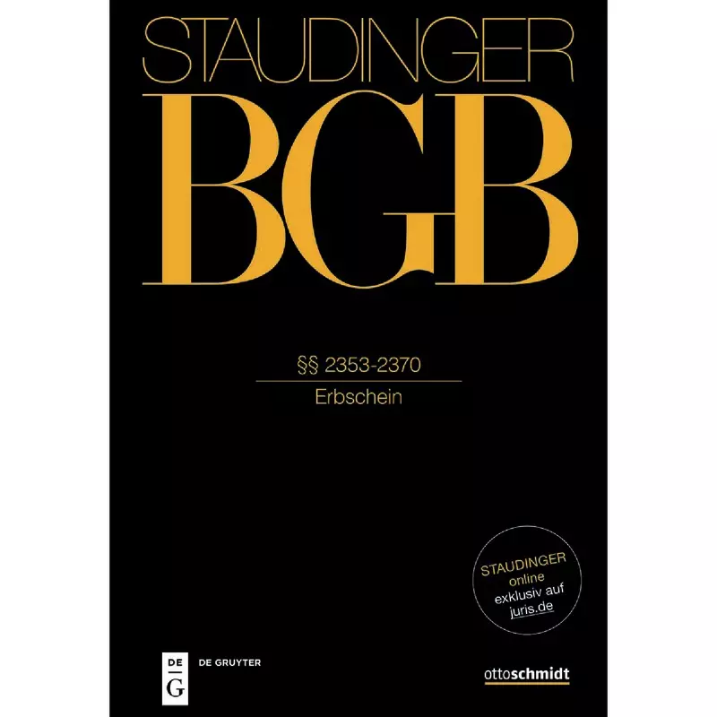 BGB - Bürgerliches Gesetzbuch - Buch 5 Erbrecht §§ 2353-2370