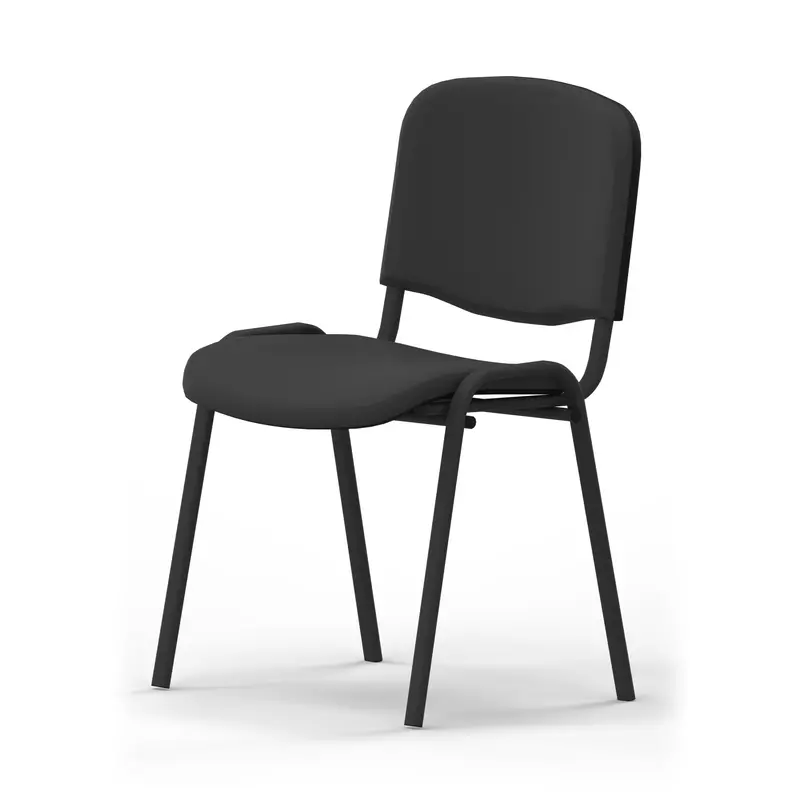 Nowy Styl Besucherstuhl ISO 4Fuß gepolstert sw/sw