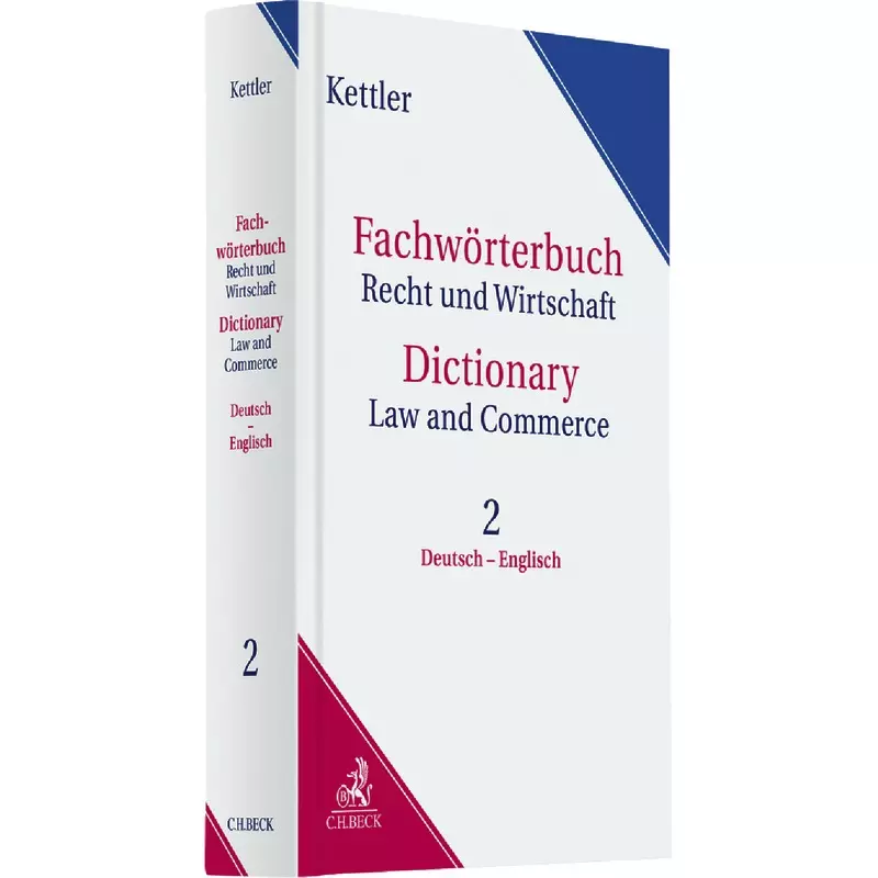Fachwörterbuch Recht & Wirtschaft Band II: Deutsch - Englisch