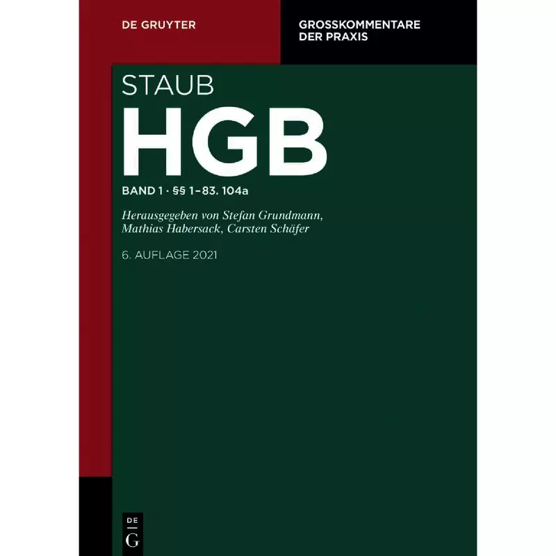 Handelsgesetzbuch: HGB - Band 1