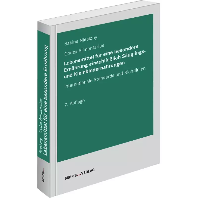 Lebensmittel für eine besondere Ernährung einschließlich Säuglings- und Kleinkindernahrungen