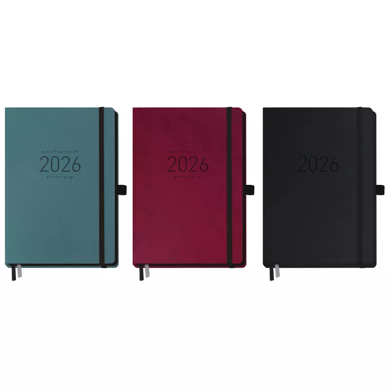 Buchkalender Chäff-Timer Deluxe 2026, A5, 1W/2S, sortiert HÄFFT 98887