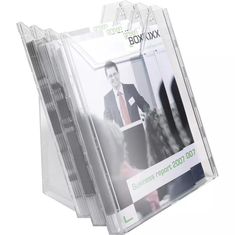 Durable Prospekthalter COMBIBOXX A4 3Fächer Acryl tr