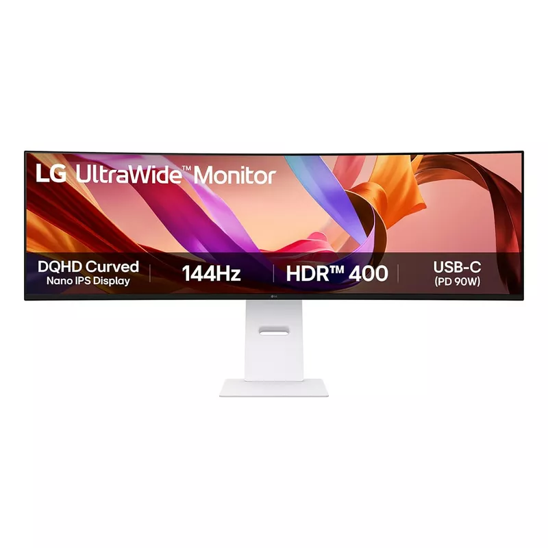 124,5 cm/49 (5120×1440) LG 49U950A-W 32:9 Nano IPS 5 ms 144 Hz HDMI ×2 DisplayPort ×1 USB-C (90W) 2×10W-Speakers VESA Black