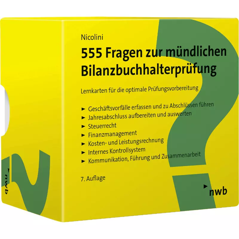 555 Fragen zur mündlichen Bilanzbuchhalterprüfung