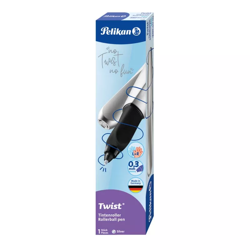 Tintenroller Twist, M, silber PELIKAN 100401699