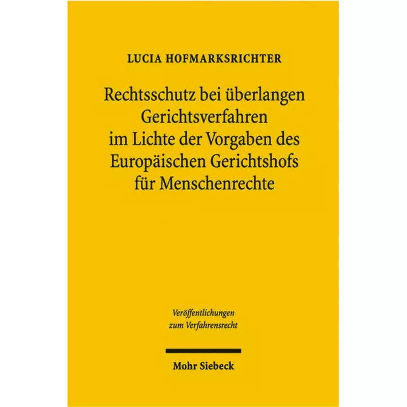 Rechtsschutz bei überlangen Gerichtsverfahren im Lichte der Vorgaben des Europäischen Gerichtshofs für Menschenrechte