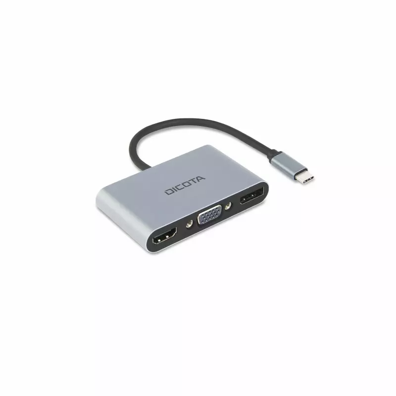 D Dicota USB-C Portable 5-in1 Docking Station 4K HDMI/DP PD