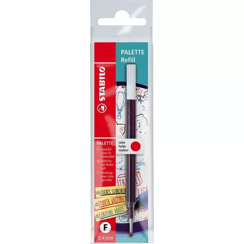 STABILO Gel-Tintenrollermine PALETTE F