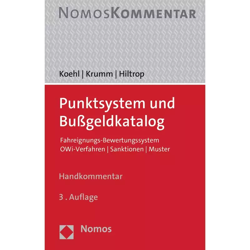Punktsystem und Bußgeldkatalog