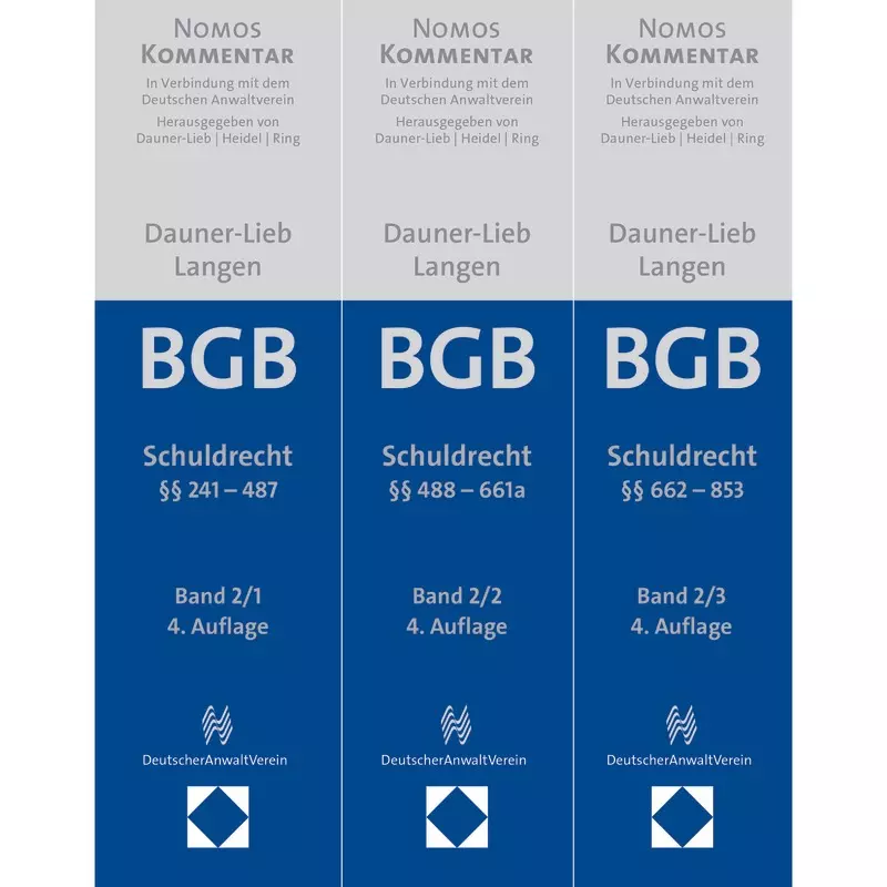 Bürgerliches Gesetzbuch BGB Band 2: Schuldrecht. §§ 241 - 487 + §§ 488 - 661a + §§ 662 - 853
