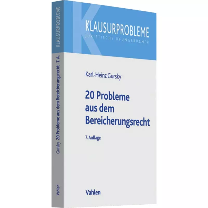 20 Probleme aus dem Bereicherungsrecht