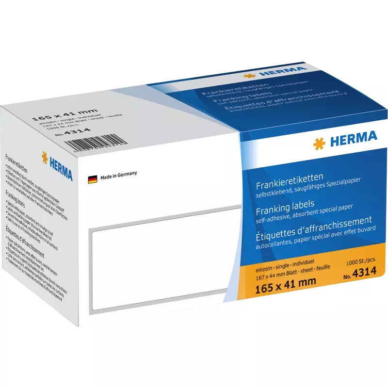 HERMA Frankieretiketten 4314, B x H: 165 x 44 mm