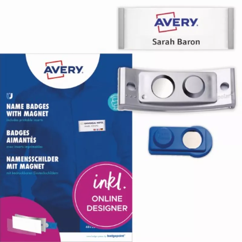 Avery Namensschild polar 68x22mm e.st 10St.