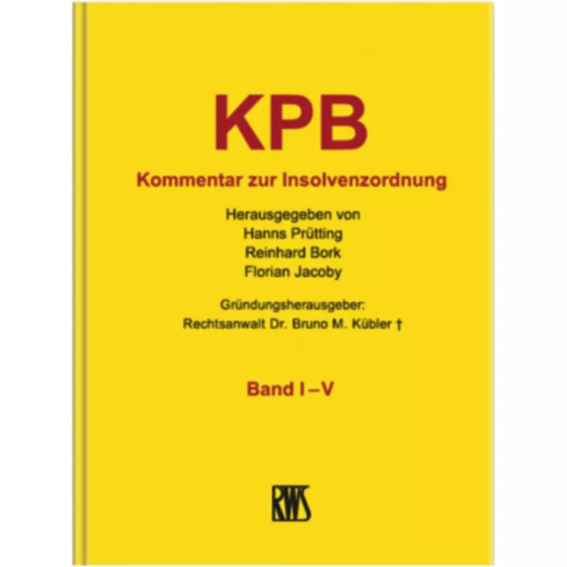 InsO - Kommentar zur Insolvenzordnung - ohne Fortsetzungsbezug
