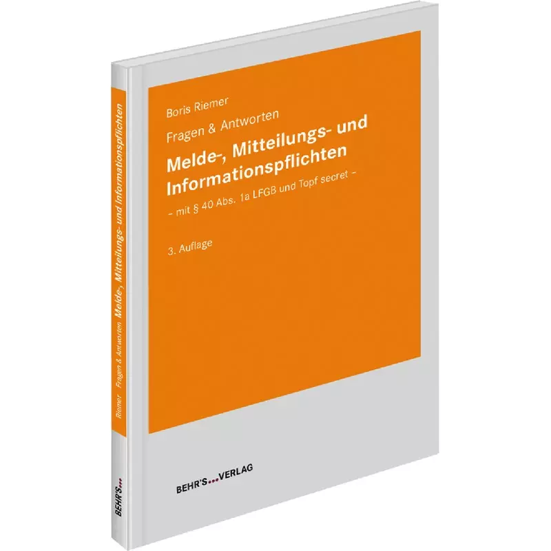 Melde-, Mitteilungs-, und Informationspflichten