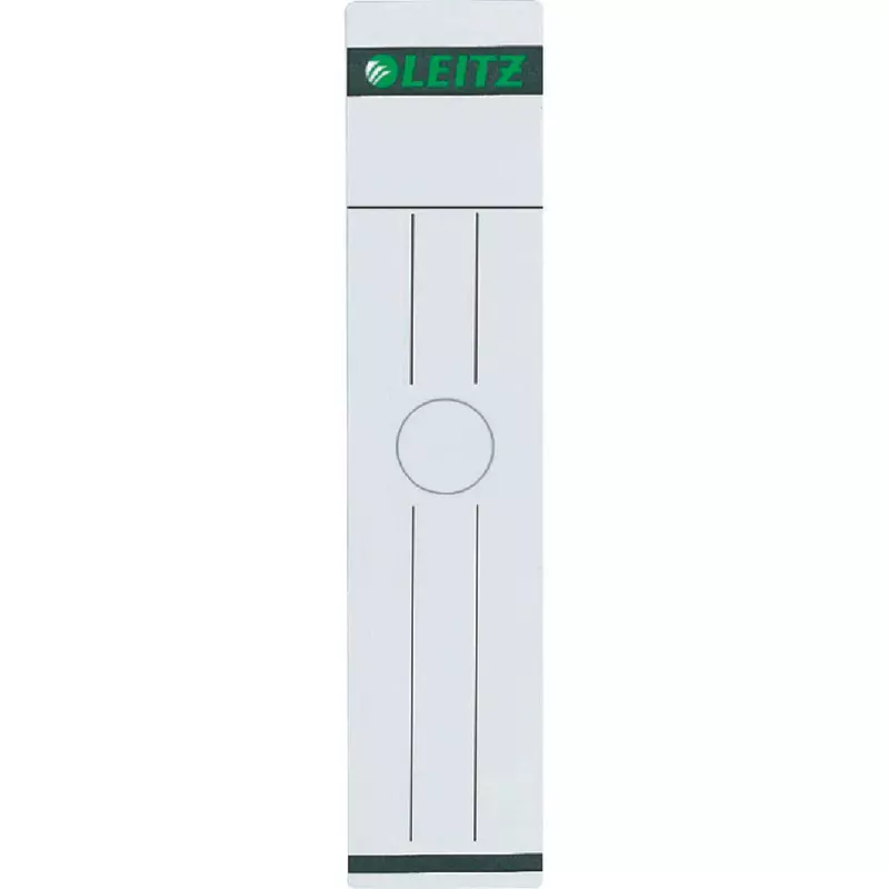 LEITZ Rückenschilder 6093, selbstklebend, für Rückenbreite 80 mm, weiß