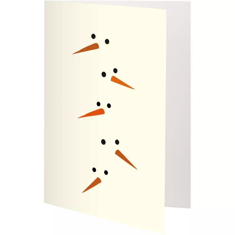 SoldanPlus Weihnachtskarte Snowmen´s Greetings , individuell bedruckt, inkl. Kuvert