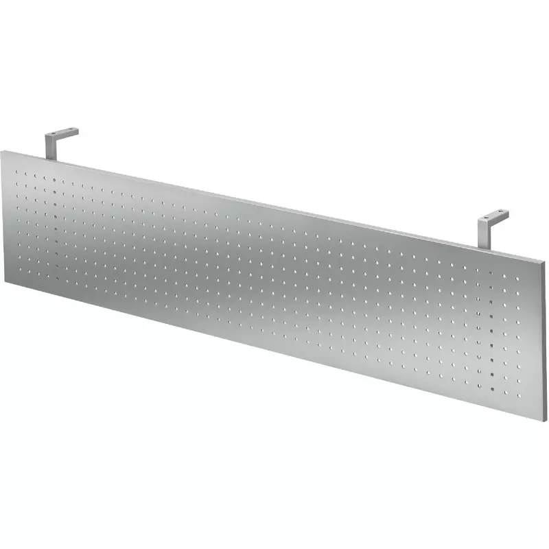 SoldanOffice Sichtblende für Schreibtisch PRAKTIKA, 1.600 mm breit, silberfarbig