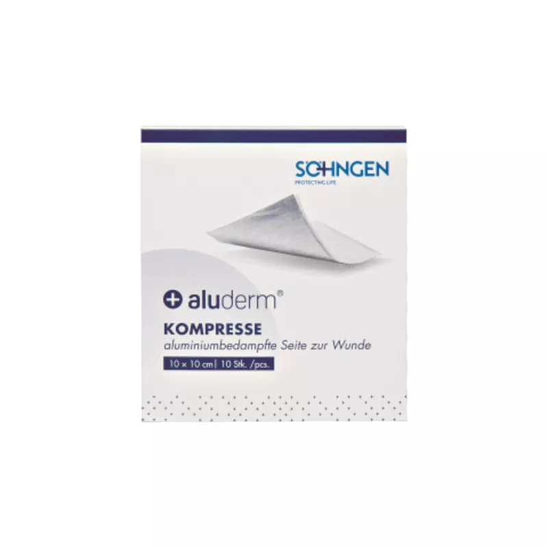 aluderm Kompresse 10×10cm 10St