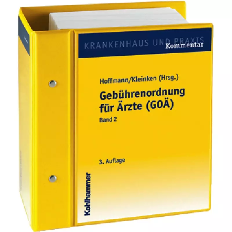 Gebührenordnung für Ärzte (GOÄ) - mit Fortsetzungsbezug