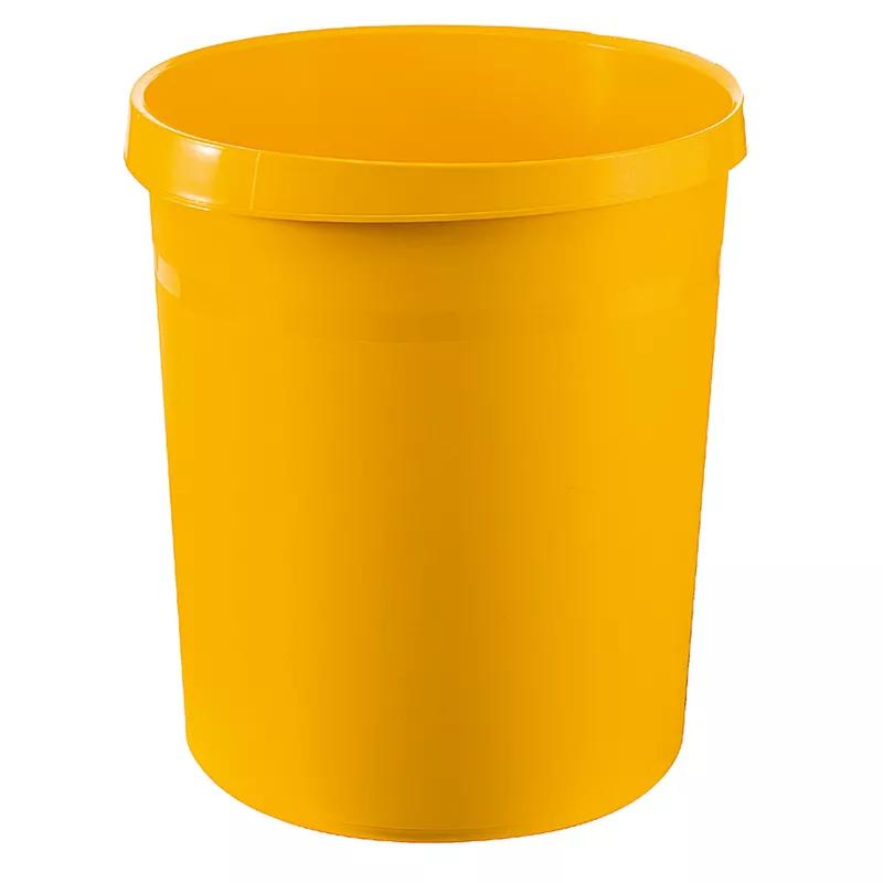 HAN Papierkorb GRIP 18Liter Kunststoff gelb