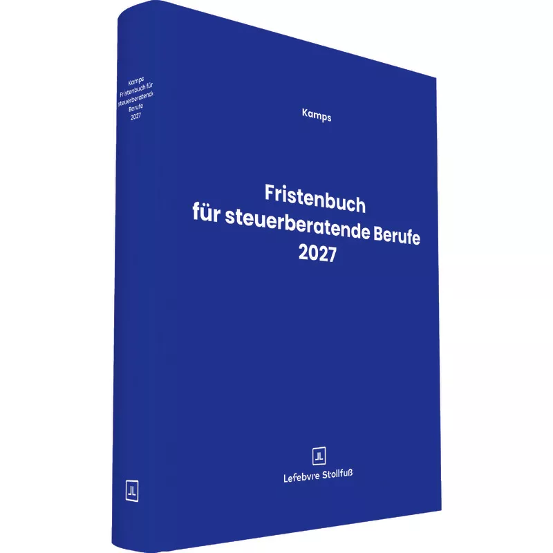 Fristenbuch für steuerberatende Berufe 2027