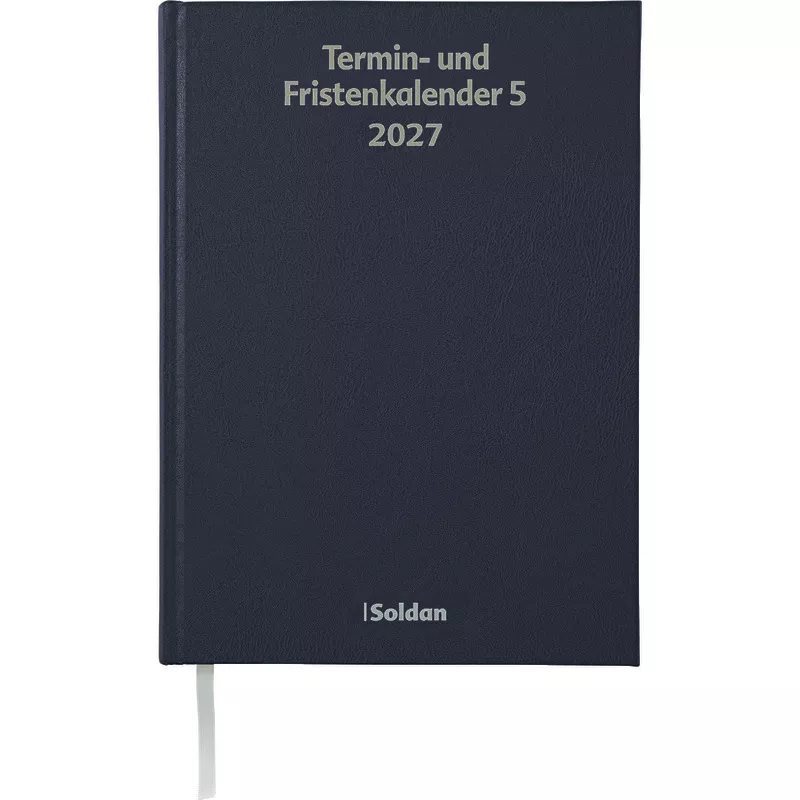 SoldanPlus Termin- und Fristenkalender TFK5 / 2027, schwarz