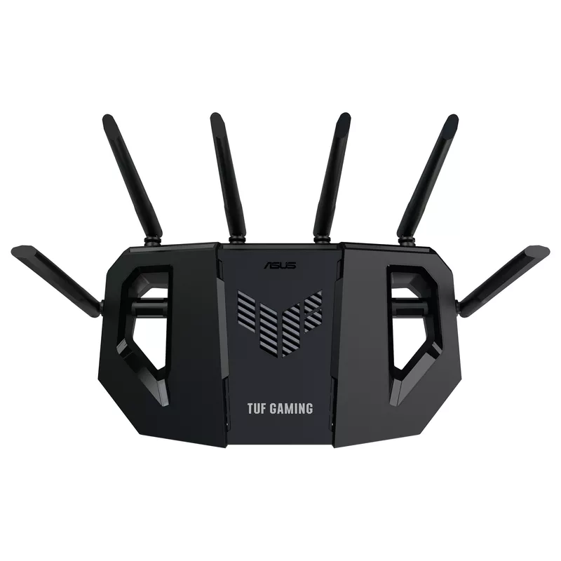ASUS TUF Gaming BE6500 WiFi 7 Router WLAN BE6500 Dualband, 3x 2.5G LAN, 1x 2.5G WAN, 6x Antenne (extern)