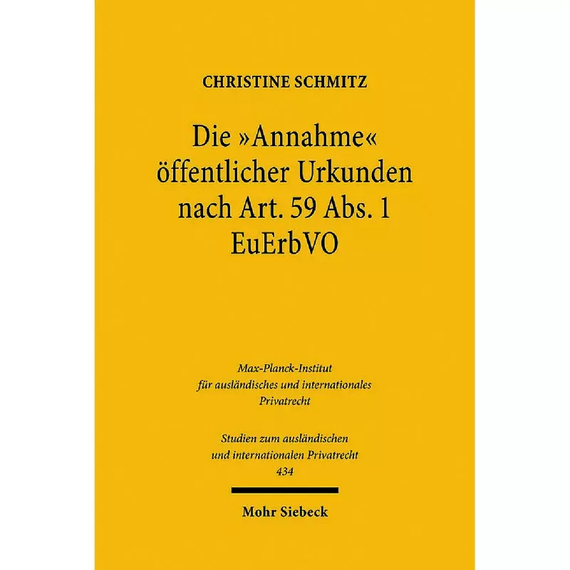 Die "Annahme" öffentlicher Urkunden nach Art. 59 Abs. 1 EuErbVO