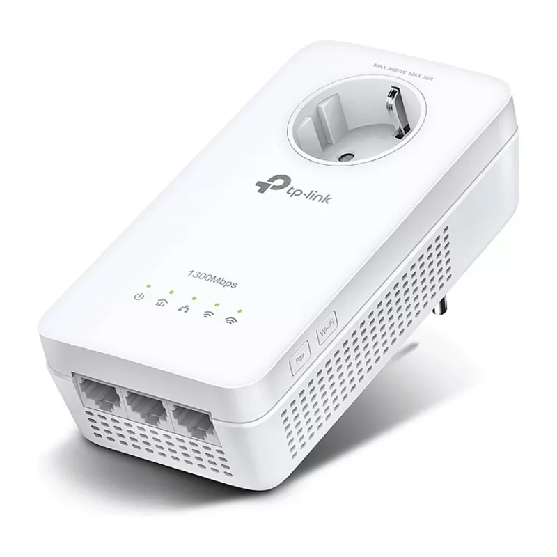 INTD TP-LINK Powerline WPA8631P AV1300-AC1200-Gigabit-WLAN-Powerline mit Steckdose