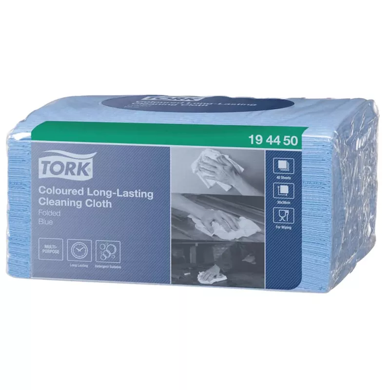 Wischtuch Spezialtuch System W8, 40 Stück, blau TORK 194450