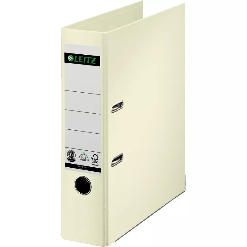 LEITZ Qualitäts-Ordner 180° Karton Vollpapier kaschiert Nr. 1007-00 DIN A4, Rückenbreite 80 mm