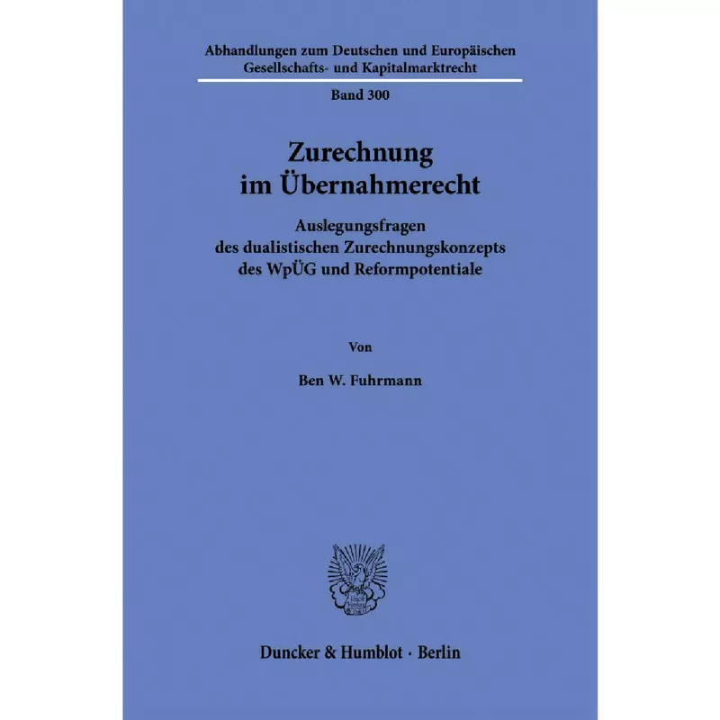 Zurechnung im Übernahmerecht