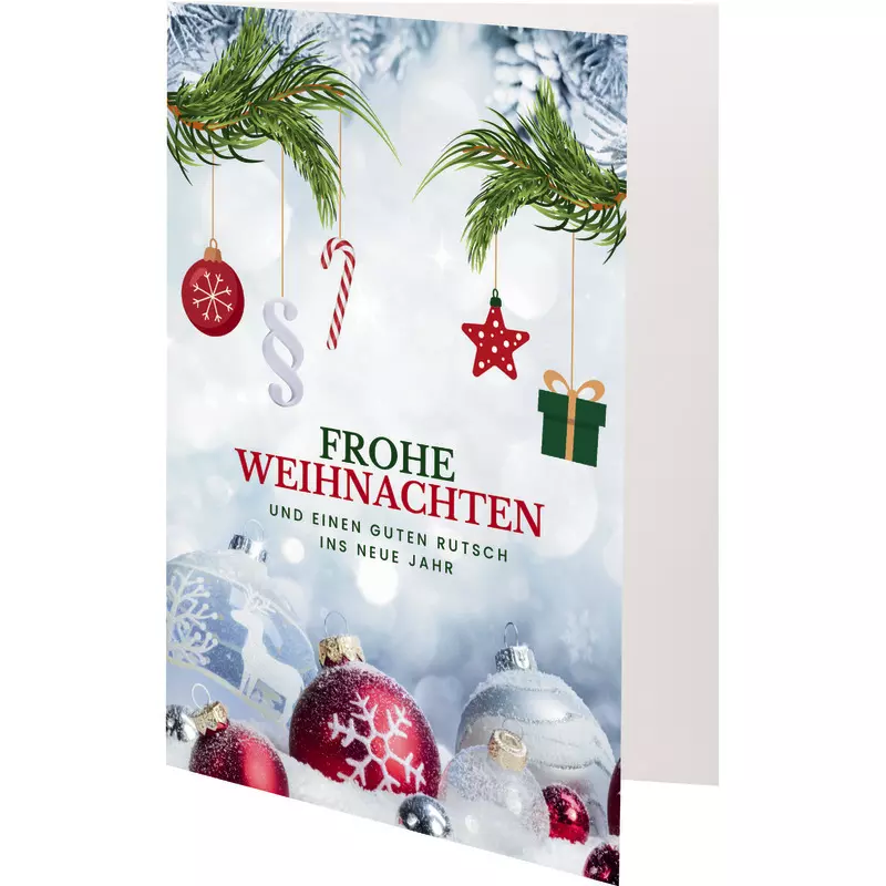 SoldanPlus Weihnachtskarte Schöne Weihnachtszeit, individuell bedruckt, inkl. Kuvert
