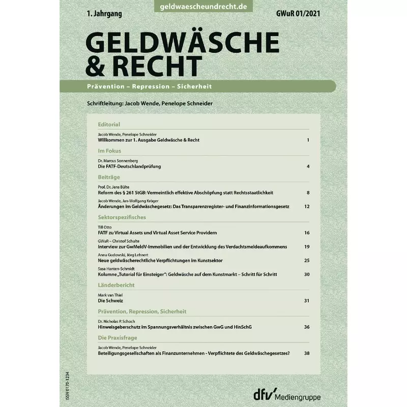 GWuR - Geldwäsche & Recht  - Abonnement