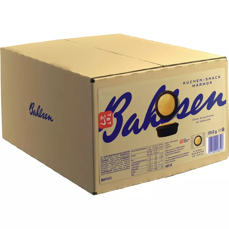 Bahlsen Kuchen-Snack Marmor, Dessertpackung