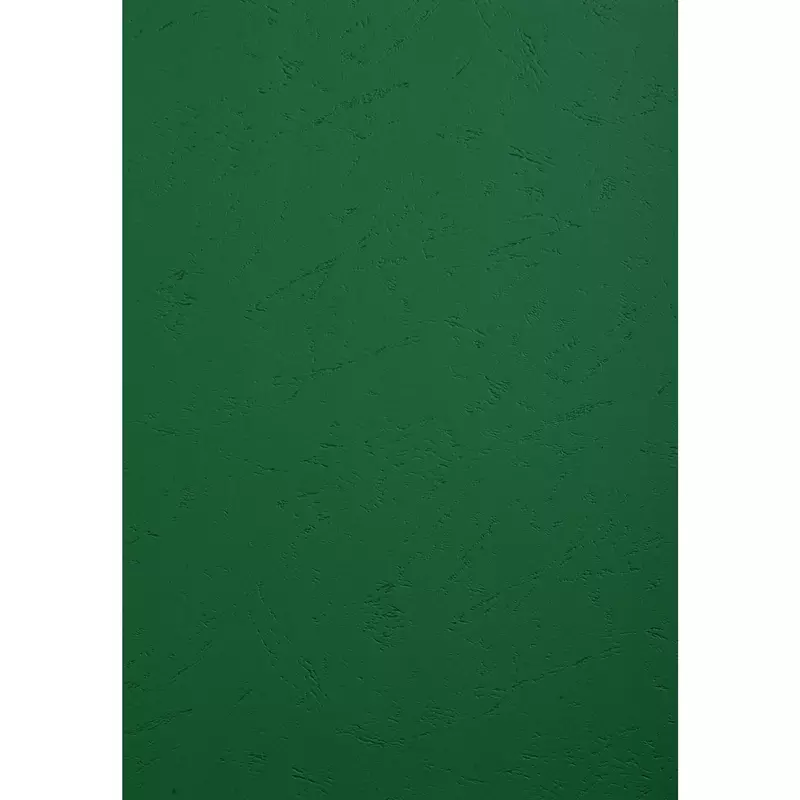 100er Packung Einbanddeckel, Evercover 270g/qm, Lederprägung, für DIN A4 Format - Dunkelgrün