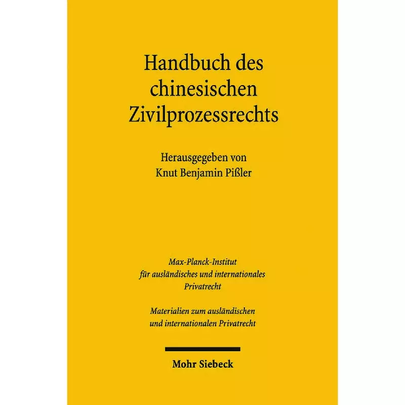 Handbuch des chinesischen Zivilprozessrechts