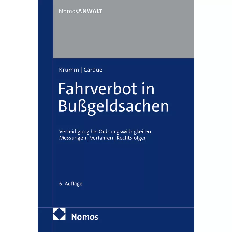 Fahrverbot in Bußgeldsachen