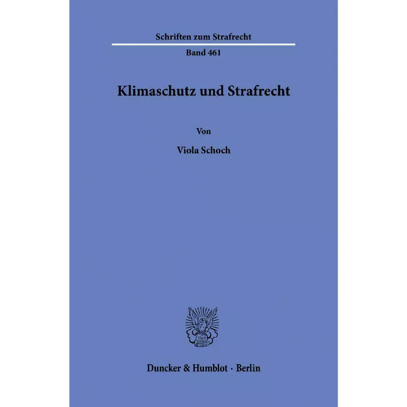 Klimaschutz und Strafrecht