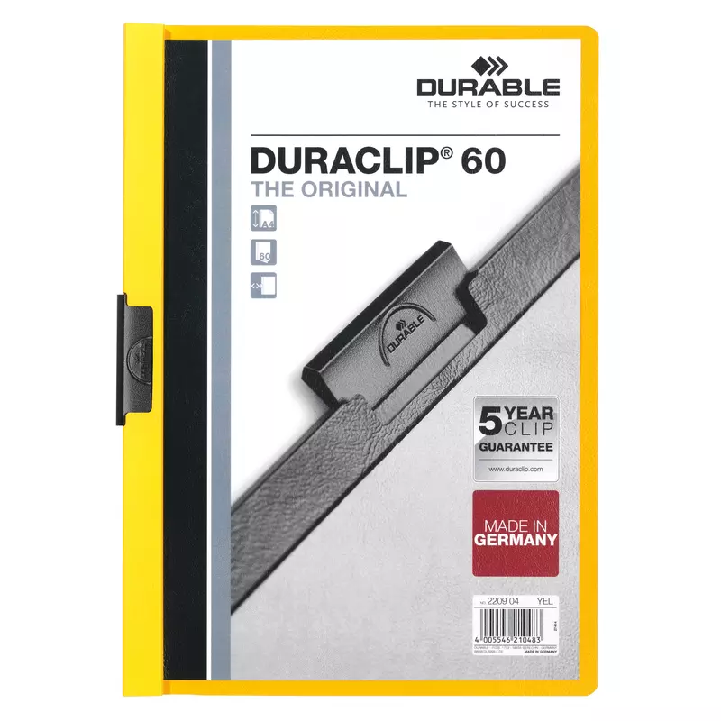Durable Klemmmappe DURACLIP 60 DIN A4 Hartfolie ge