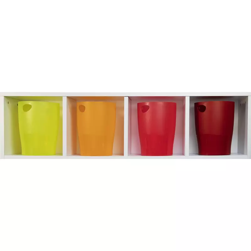 Papierkorb Ecobin, 15 Liter, Chromaline - Karminrot