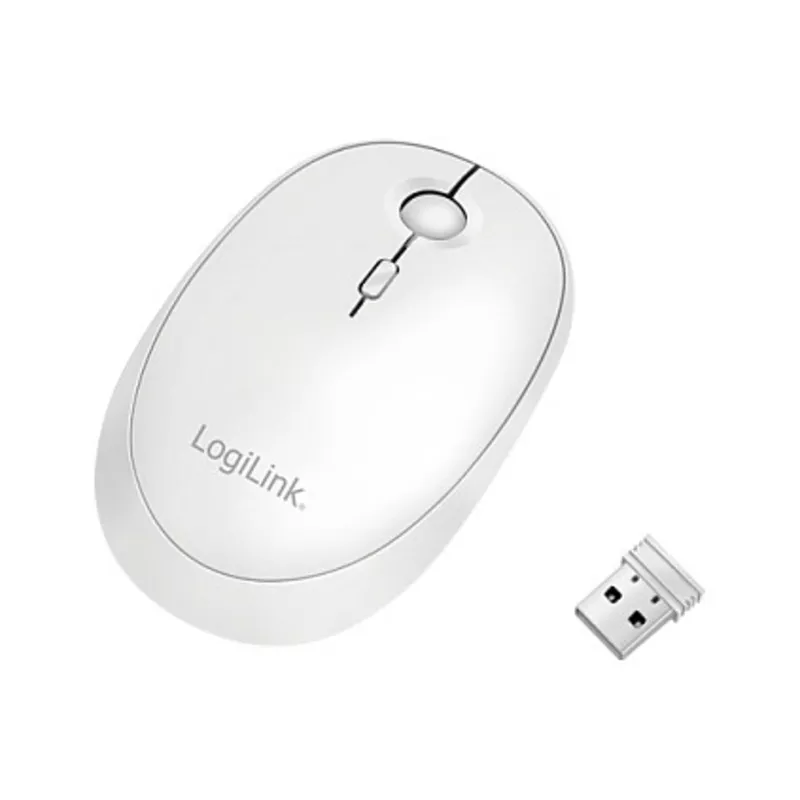 Logilink Maus Funk & Bluetooth,2.4GHz,800/1200/1600dpi,weiß