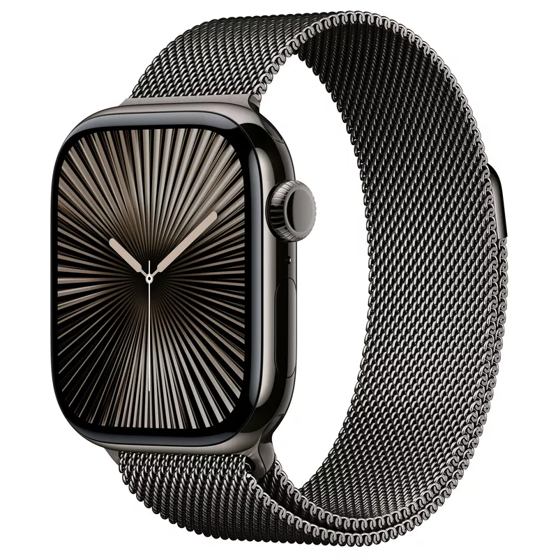 APPLE Watch Series 10 GPS + Cellular 42mm Slate Titanium Case with Slate Milanese Loop