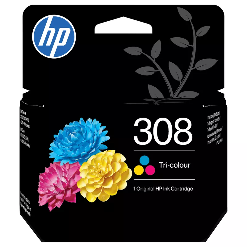 HP 308 Tri-color Original Ink Cartridge Cyan, Magenta, Gelb 500Seiten 120Seiten