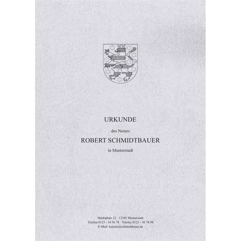 Urkundenumschläge mit Nameneindruck, Design 05