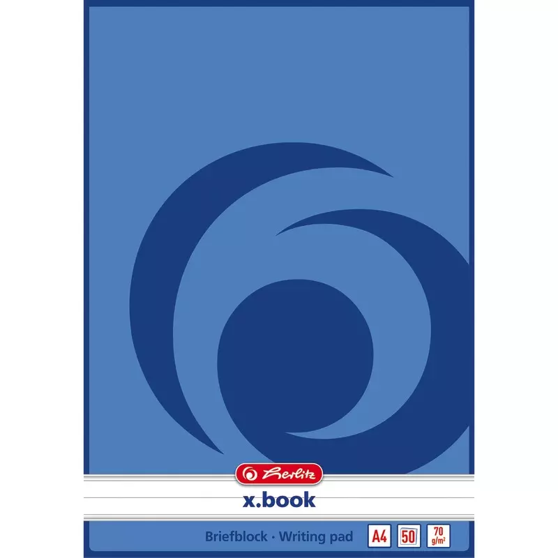 herlitz Briefblock DIN A4, liniert