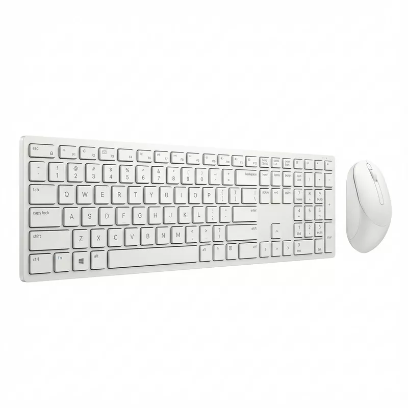 Dell Pro KM5221W - Tastatur-und-Maus-Set - kabellos white QWERTZ DE