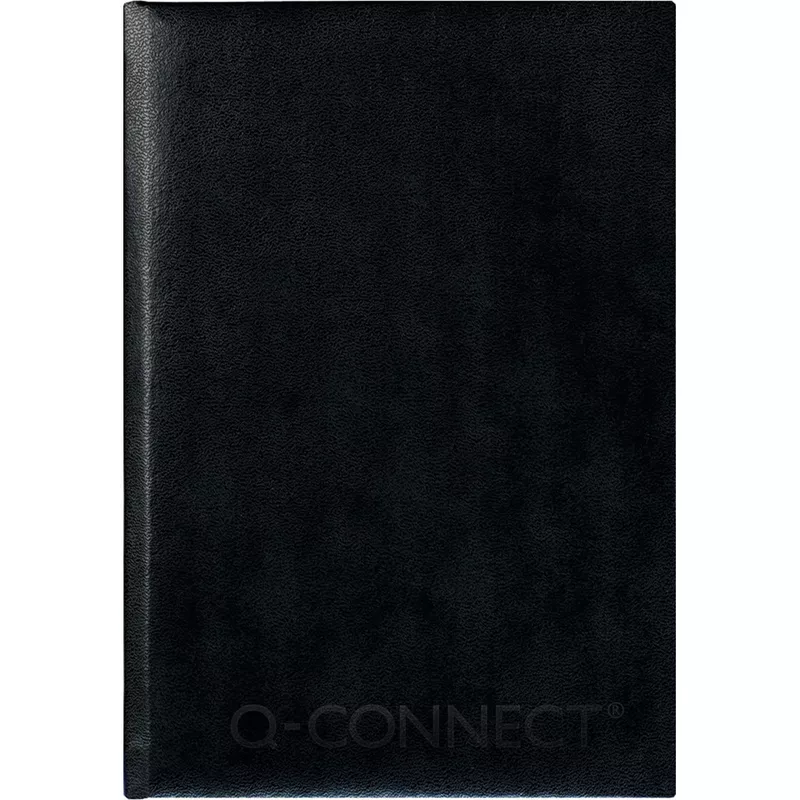 Buchkalender 2026, A5, schwarz Q-CONNECT 667595